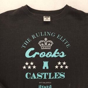 Crooks and Castles Long Sleeve Pullover Sweatshirt Mens Size Large L Gray